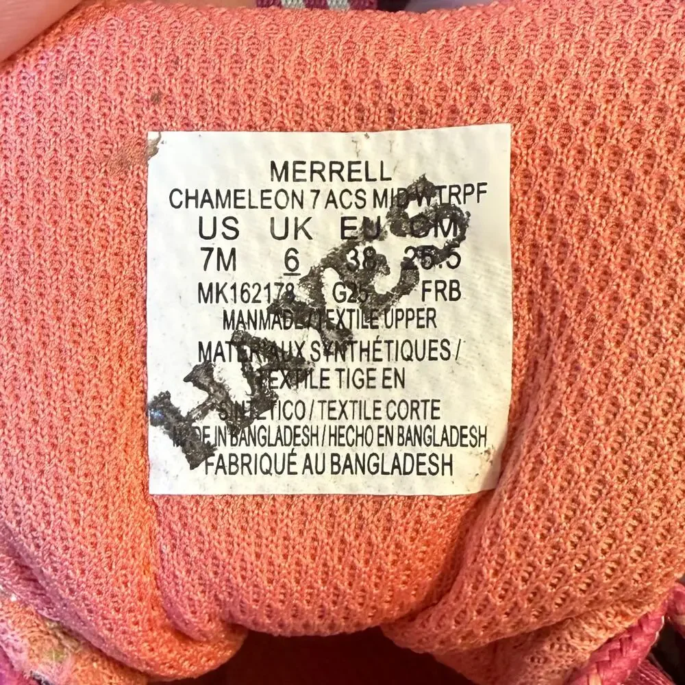 Merrell Kids Chameleon 7 Access Mid Waterproof Hiking Boot Pink Purple Women 7